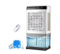 40L Refroidisseur D'Air 3 In 1 avec TéLéCommande, 3 Vitesses, Minuterie 7.5h, Climatiseur Mobile Portables, Refroidisseurs éVaporation pour Maison, Bureau, pour Un Espace De 20 à 30 M²