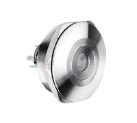 40mm 12V/5V RGB Dot Lighted Illuminated 1NO1NC Momentary Latching Push Button Switch Pin Terminal Stainless Steel Big Flat Head NWPNLXEA(Other)