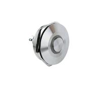 40mm 1NO1NC SPST RGB Ring Led Illuminated Momentary Latching Push Button Switch Flat Round Pin Terminal Stainless Steel NWPNLXEA(12V)