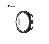 (40mm,Black)For Samsung Galaxy Watch 8 40mm Single Row-Diamond Half Coverage