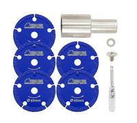 40MM Diamond Blade M14 Flange 1MM Thickness with Screwdriver Suitable for Metal,Iron,Marble,Granite,Masonry,Pack of 5