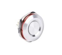 40mm Momentary 1NO1NC/2NO2NC Big Push Surface SPST/DPDT 5A Chrome Self-locking Pins Terminal Push Button Switch NWPNLXEA(Momentary,2NO2NC)