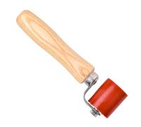 40mm Rouleau de Pression à Main en Silicone Outil de Soudage Résistant Haute Température, pour Soudage Bâches PVC Rouleau à Sertir Rouleau de Toiture Pression Couture en Silicone Rouge