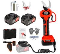 40mm Sécateur électrique Sans Fil: Sécateur Lame Antirouille SK5,2 batteries 21 V/3000 mAh,Rallonge de 1.2m Sécateur de Jardin pour jardinage, vigne, arbre fruitier