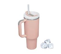 40oz Mug Isotherme avec Poignée, Tasse Isolée de Voyage à Café En Acier Inoxydable, Double Isolée Sous Vide avec Couvercle Et Pailles, Bouteille d'Eau Thermos Pour Café Chaud Et Froid