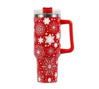 40oz Mug Isotherme, Mug Isotherme Sans BPA 1200ml pour Noël Thermos Café avec poignée Tasse à Café Acier Inoxydable, Travel Mug Tumbler Gobelet Isotherme de Voyage pour Boissons Chaudes et Froides (B)