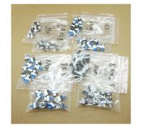 40PCS 5.8 * 5.8 7 * 7 8 * 8 8.5 * 8.5mm Self Locking & Non Locking Push Tactile Power Switch Kit 6 Pin Button Switches Each 5pcs NWPNLXEA