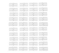 40PCS Charnières d'avion RC, Charnières fixées RC Télécommande Avion Charnière en Plastique, Pièces d'ailes d'avion Modèle d'avion RC Pièces d'avion pour RC (Petit)