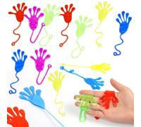 40PCS Collante Mains Jouet,Main Collante Enfant Jouet,Jouets Extensibles Paumes Colorés Sticky Hands,Ensemble de Jouets Extensibles Collants,Petits Cadeaux pour Les Fêtes d'Anniversaire des Enfants