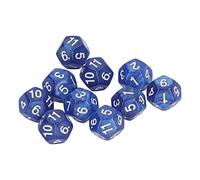 40pcs Ensemble de dés polyédrique, 12 Face Claire enseignement Dice Proof Board Games Rolling Tool pour Les Jeux de rôle (Bleu)