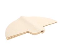 40pcs Filtre Papier Papier à bois jetable Fibre de bois Filtration de café en forme de ventilateur