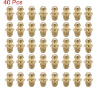40pcs Graisseur Droit M6x1 Filetage Raccord Graisseur Laiton pour Auto Moto