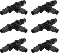 40pcs Irrigation Fitting Drip Irrigation Barbed Connector 8/12mm Tube Tee for Garden Lawn