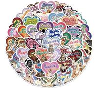 40pcs mignon chat d'amour autocollants pour bouteilles d'eau gobelet bagages planche à roulettes pare-chocs scrapbook tasse, autocollant cadeau pour enfants adolescents adultes