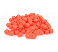 40Pcs Pêche Double Hochet ABS Leurre Perles Eau Salée Pêche en Eau Douce Attracteur Cloche Bruyant Vibrant Attracteur de Poisson pour Basse Truite Saumon Argent Blanc Rouge (Rouge)