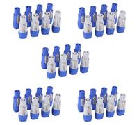 40Pcs Powercon 3 Pin Speaker Chassis Adapter NAC3FCA NAC3FCB Powercon Connector 3Pins 20A 250V Power