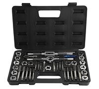 40pcs Tap and Day Ensemble, M3-M12 Métrique Vis Metric Totting et Fileing Tools with Wrennshes Accessories Rangement Base de pour la