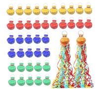 40pcs Throw Streamers Paper Paper Colorful Confetti Streamers For Cheer Moss Free Multicolor Hand Throw pour les célébrations de fête de mariage d'anniversaire, colorés au hasard, artisanat artistiqu