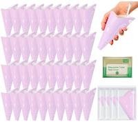 40Pcs Urinoir Femme Portable Jetable Pipi Debout Pisse Urinette Pisé pour Enceintes Féminin Pratique et Hygiénique Urinella en Papier + 10Pcs Protege Toilette Jetable, pour Camping, Voyage, Randonnée