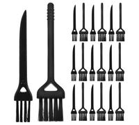 40Pièces Brosse Électronique Portable Nylon Noire Nettoyage Clavier