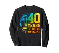 40th Birthday American Football 40 Years Old Man Woman Sweatshirt
