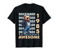 40th Birthday Bear Legends December 1985 40 Years Old Mens T-Shirt
