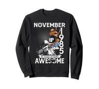 40th Birthday Bear Legends November 1985 40 Years Old Men Sweatshirt