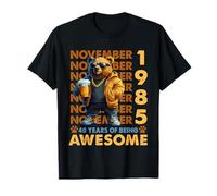 40th Birthday Bear Legends November 1985 40 Years Old Mens T-Shirt