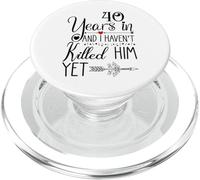 40th Wedding Anniversary for Her Wife 40 Years of Marriage PopSockets PopGrip pour MagSafe