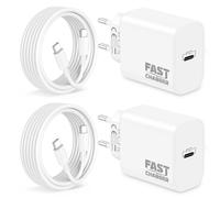 40W Chargeur Rapide USB C avec 2M Câble pour iPhone 17 18 16 15 Pro Max Air | pour iPhone 17e 16e Plus, iPad 10/11/A16/Mini/A17, Samsung S26 S25 Ultra, USBC Charger, PD Adaptateur, Type C Prise Secteur