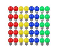 40X Colored Led Bulbs E27 Decorative And Design Light 240 Lumens Ac220v-240v Decoration Lamp Mixed Colors Red Yellow Blue Green