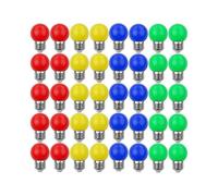 40X Colored Led Bulbs E27 Decorative And Design Light 240 Lumens Ac220v-240v Decoration Lamp Mixed Colors Red Yellow Blue Green HJK