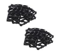 40X Double Support De Batterie Au Lithium 18650 Pour Pack Cellules Bricolage Noir