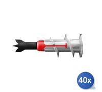 40x Fischer Tassello Autoforant Bi-matériau Duoblade Pour Cloison Sèche