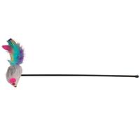 40x Trixie bâton de jeu souris en plastique/velours, herbe à chat 50 cm