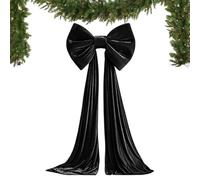 40x200cm Giant Christmas Bow for Tree Photo Props Crafts Velvet Decorations | Bow Christmas Tree Topper For Door Window Front Door Fireplace Stair Living Room Halloween Backdrop Thanksgiving New Year's