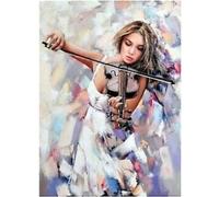 40x30 cm Diamants Peinture à faire soi-même DIY Diamond Painting Violinist