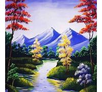 40x30 Diamants Peinture à faire soi-même DIY Diamond Painting Montagnes