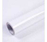 40X300cm Papier Adhesif pour Meuble Blanc Brillant Papier Peint Autocollant Imperméable Film Vinyle Stickers Meubles Décoration Cuisine Comptoirs Chambre