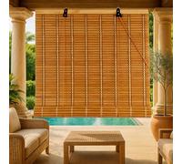40x60cm Naturel Store Bambou RéTro Store Enrouleur en Bois,Stores Enrouleur Bambou pour IntéRieur/ExtéRieur,Tirage LatéRal,Occultant,Respirant,Respirant Rideaux DéCoratif pour FenêTre Et Porte