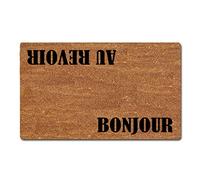 40X60Cm Tapis Intérieur Bonjour Au Revoir Tapis De Bain Pratique Paillasson Interieur Facile d'entretien Tapis De Douche pour Jardin Couloir Cuisine
