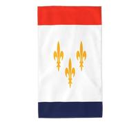 40X70cm Serviette De Plage Drapeau De La Nouvelle-Orléans Serviettes De Bain Doux Serviette De Voyage Microfibre Débarbouillettes pour Douche Maison Bain