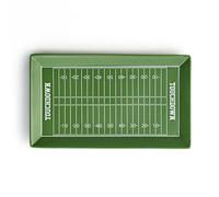 40YARDS assiette/plateau de service de football américain en céramique au look de terrain de jeu pour hamburgers, frites et plus encore