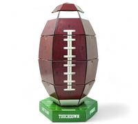 40YARDS Calendrier de l'Avent de football américain 2025 en forme de football 3D (à l'échelle) avec 24 petites portes à bricoler et à remplir soi-même - Super cadeau pour les fans de football