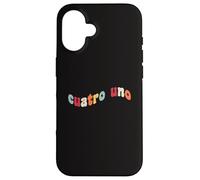 41 Cuatro Uno 4 1 Four One Espagnol Drôle Gen Z Slang 4167 67 Coque pour iPhone 16