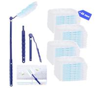 41 Pcs pour Swiffer Plumeau Poussiere Set, Plumeau pour Swiffer Recharge, pour Plumeau Swiffer Recharge De Chiffon à PoussièRe, avec 1 PoignéE, pour Les Poils d'animaux, La PoussièRe, La Saleté