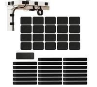 41 PiècesOrganisateur de Bureaus, Attache Cable Management Noir, Scratch Autocollant Réglable pour Rangement Cable Bureau, Cache Prise et Serre Cable, Accessoire Bureaus pour Gaine