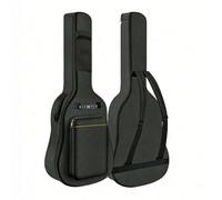41 pouces Sac de guitare imperméable, Étui de guitare en bois, Sac de transport de guitare à dos réglable et imperméable avec anneaux de sangle, Convient pour guitare acoustique, guitare classique, uk