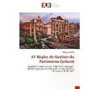 41 Règles De Gestion Du Patrimoine Culturel
