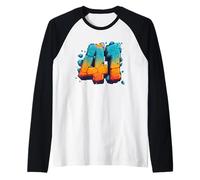 41 Stone and Fire Four One | Gen Alpha Slang | Meme Manche Raglan